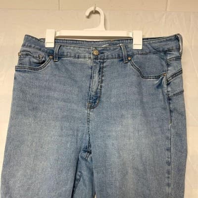 Seven7 Jeans Womens 18 Blue Light Wash Skinny Booty Shaper Stretch Denim Slim - Thumbnail 2