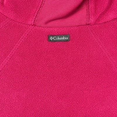 Columbia Pullover Womens Large Pink Fleece 1/4 Zip Mock Neck Hiking Layer - Thumbnail 4