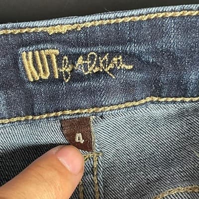 KUT From The Kloth Skinny Jeans Womens 4 Blue Med Wash Mid Rise Stretch Denim - Thumbnail 6