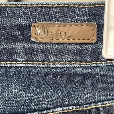 KUT From The Kloth Skinny Jeans Womens 4 Blue Med Wash Mid Rise Stretch Denim - Thumbnail 5