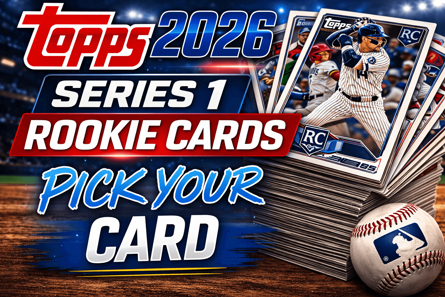 2026 Topps Baseball Series 1 Base RC's | Complete Your Set! | You Pick Singles!