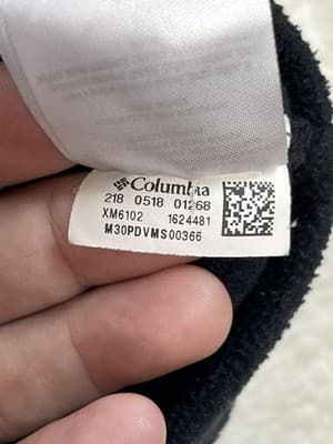 Columbia Jacket Mens M Gray Black Full Zip Fleece Stand Collar Pockets - Thumbnail 5