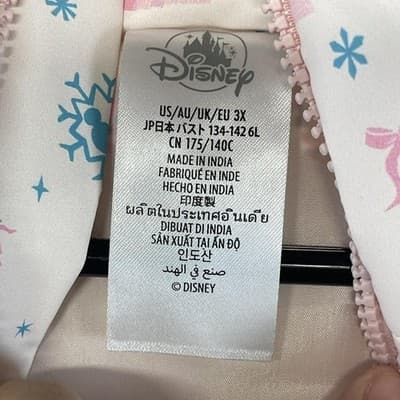 Disney Vest Womens 3X Pink Castle Snowflake Quilted Puffer Christmas Holiday - Thumbnail 5