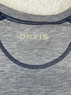 Orvis Shirt Mens M Gray Raglan Short Sleeve Lightweight Performance Activewear - Thumbnail 6