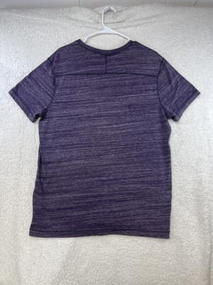 Rock & Republic Shirt Mens L Purple V-Neck Short Sleeve Lightweight Jersey - Thumbnail 4