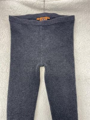 Tory Burch Leggings Womens M Gray High Rise Wool Knit Ankle Stretch Winter - Thumbnail 2