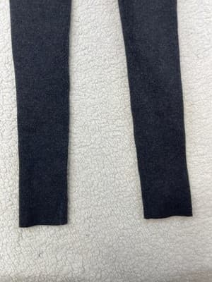 Tory Burch Leggings Womens M Gray High Rise Wool Knit Ankle Stretch Winter - Thumbnail 3