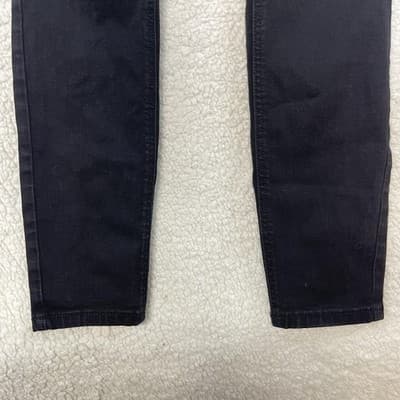 LC Lauren Conrad High Rise Skinny Jeans Womens 6 Black Dark Wash Stretch Denim - Thumbnail 4
