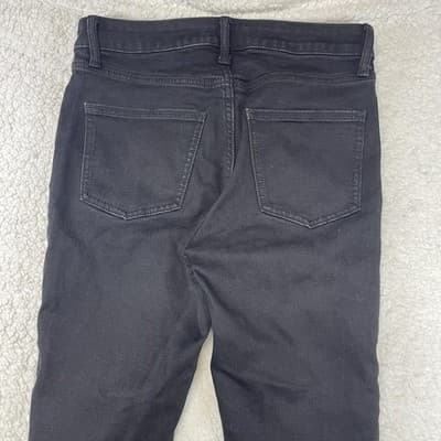 LC Lauren Conrad High Rise Skinny Jeans Womens 6 Black Dark Wash Stretch Denim - Thumbnail 6