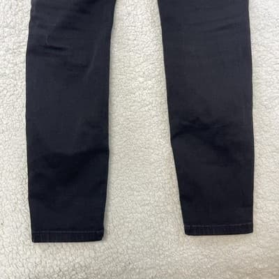 LC Lauren Conrad High Rise Skinny Jeans Womens 6 Black Dark Wash Stretch Denim - Thumbnail 7