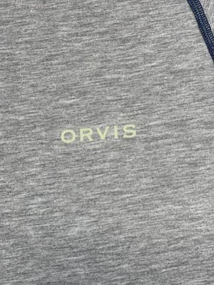 Orvis Shirt Mens M Gray Raglan Short Sleeve Lightweight Performance Activewear - Thumbnail 2