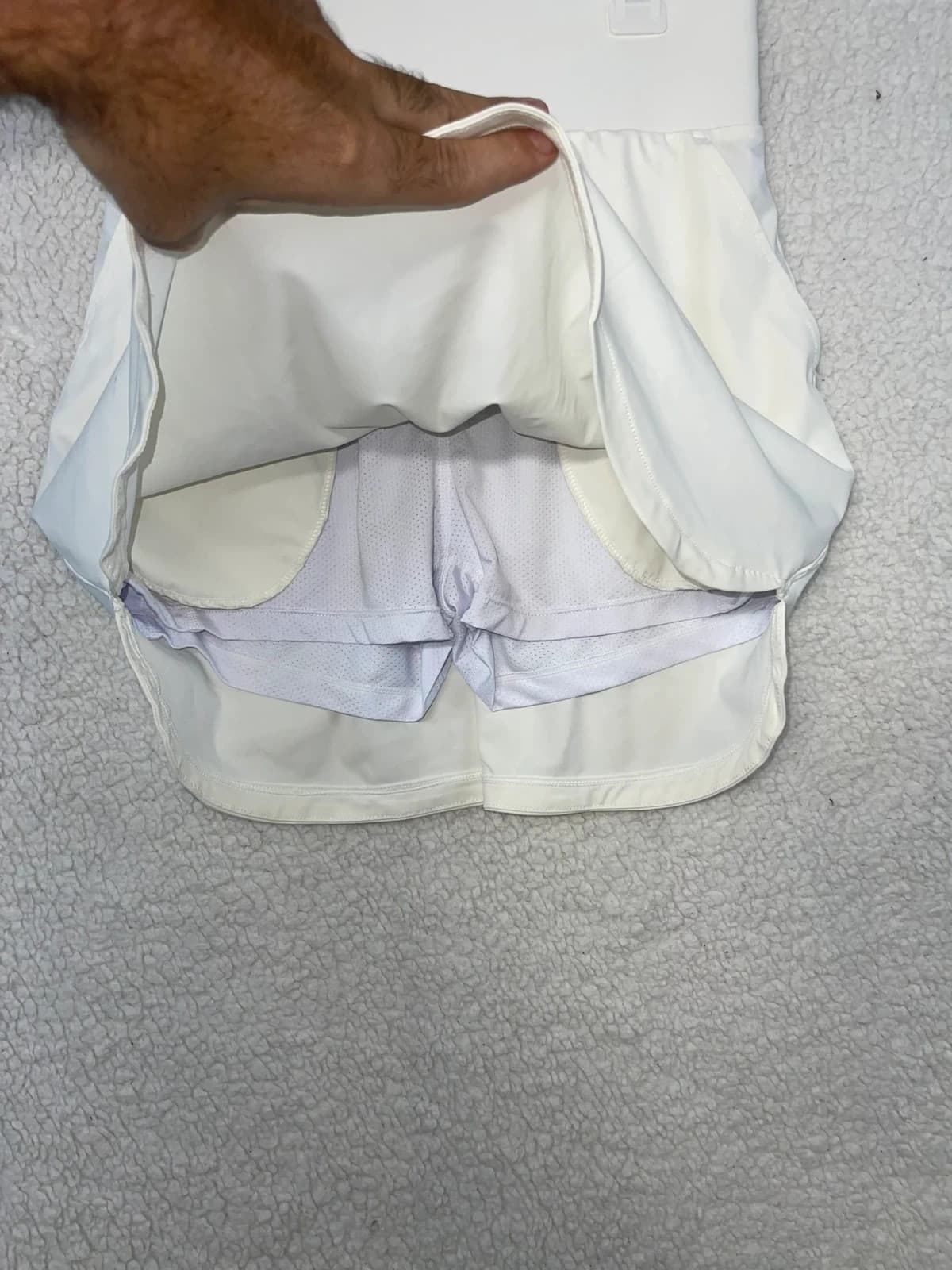Women's The Gym People White Athletic Running Skort Size S - Thumbnail 2