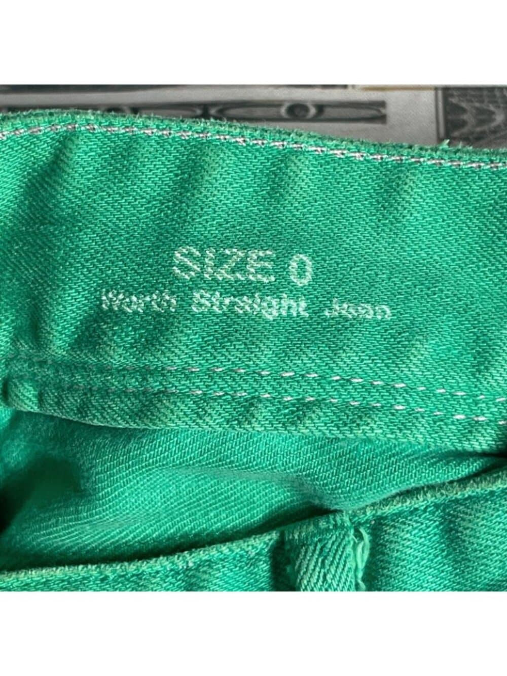 Lilly Pulitzer Worth Straight Green Stretch Jeans Women's Size 0 - Thumbnail 10