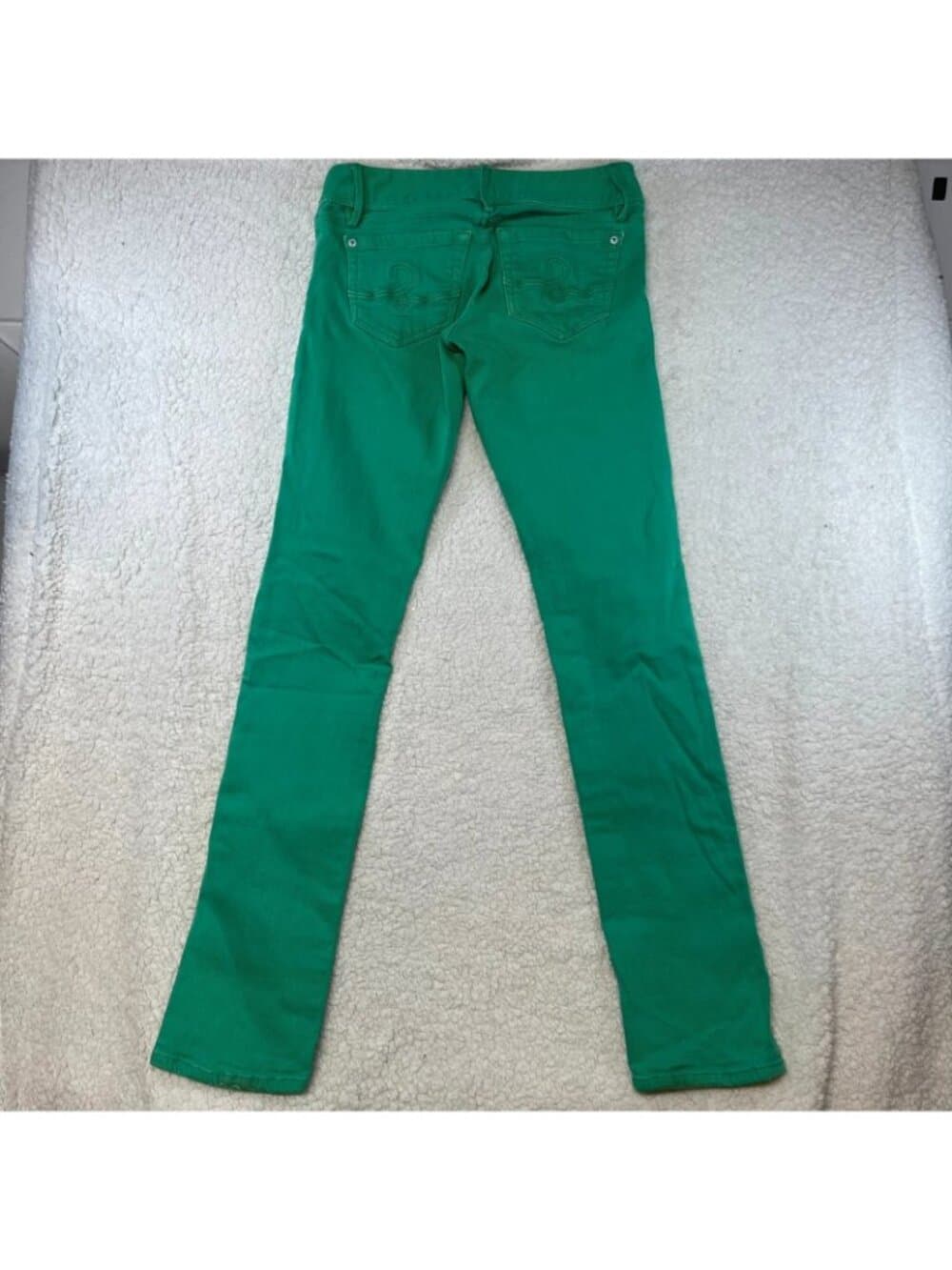 Lilly Pulitzer Worth Straight Green Stretch Jeans Women's Size 0 - Thumbnail 6
