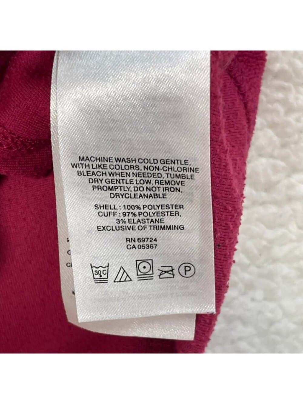 Columbia Women's Fleece Quarter Zip Pullover Pink Large - Thumbnail 5