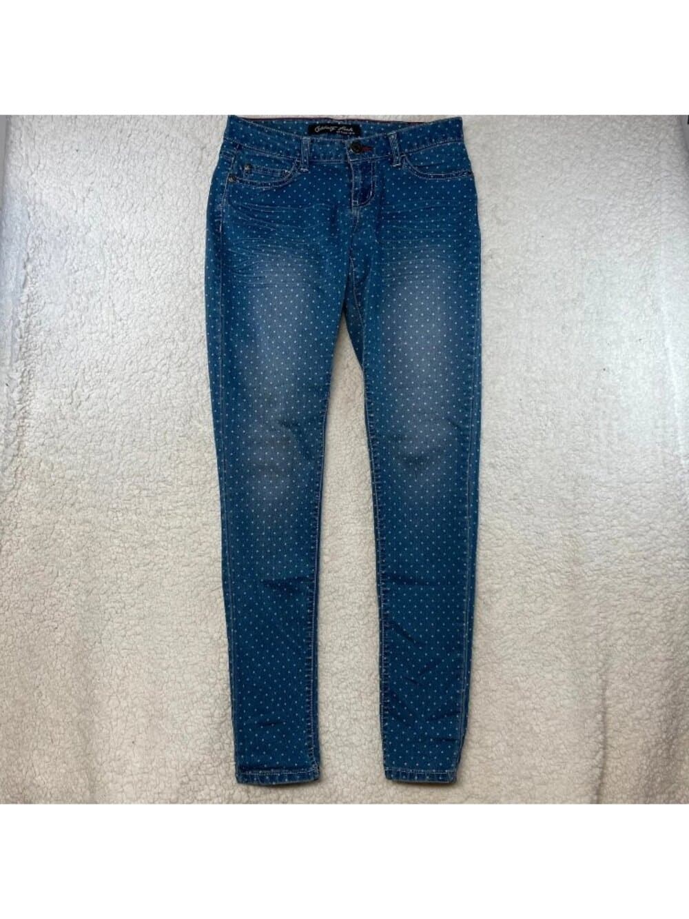 Celebrity Pink Original Denim Polka Dot Skinny Jeans Women's Size 1 Stretch - Thumbnail 7