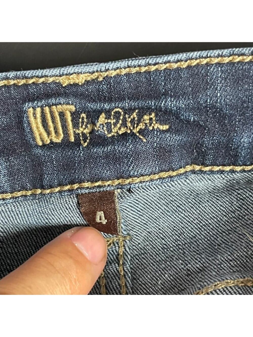 Women’s Kut From The Kloth Dark Wash Skinny Jeans Size 4 Stretch Denim - Thumbnail 5