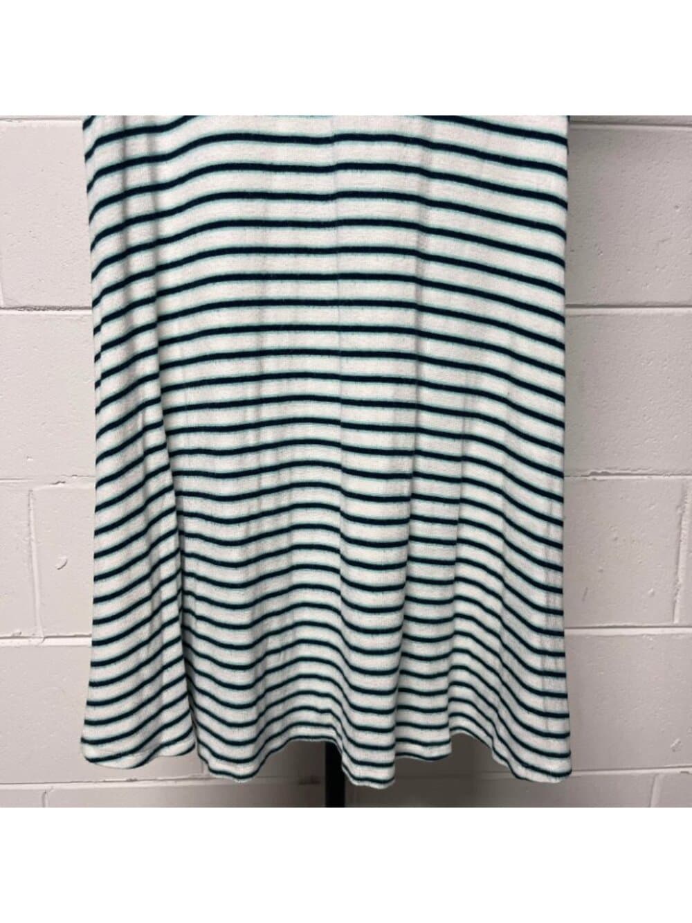 Pink Republic Striped Skater Dress White Navy Mint Size Small - Thumbnail 2