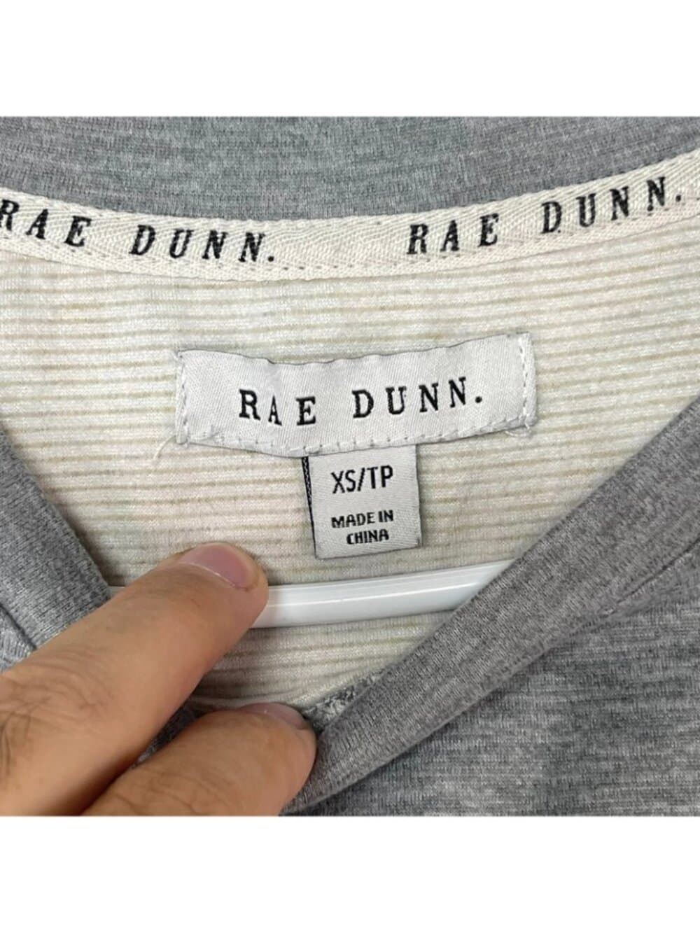 Rae Dunn Wine Time Gray Graphic Pullover Sweatshirt Women's XS Casual - Thumbnail 3