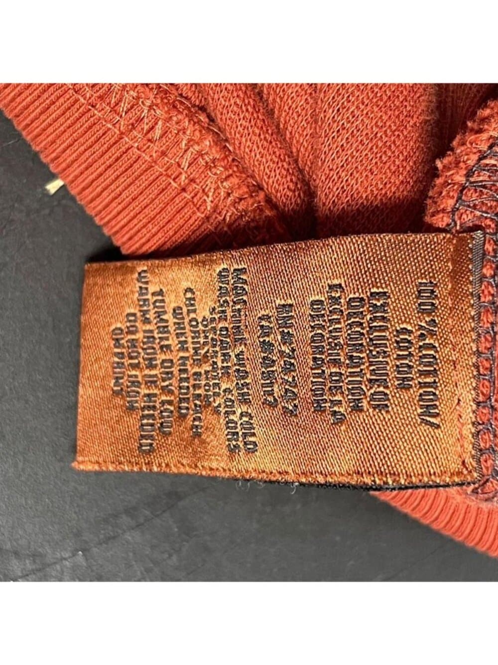 Men’s Bob Timberlake Rust Orange Quarter Zip Sweatshirt Large - Thumbnail 7