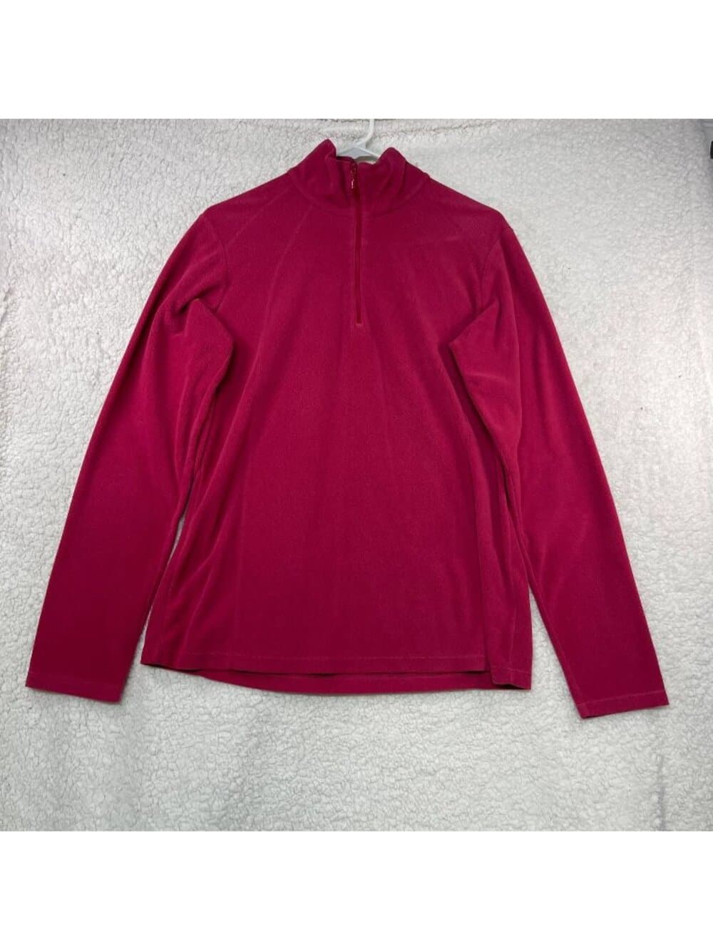Women's Columbia Fleece Quarter Zip Pullover Pink Size Large - Thumbnail 7