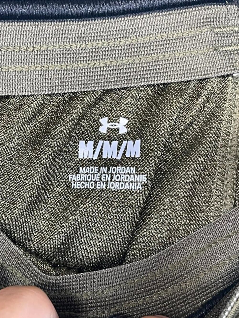 Under Armour Men's Mesh Athletic Basketball Shorts Olive Green Neon Yellow M - Thumbnail 3