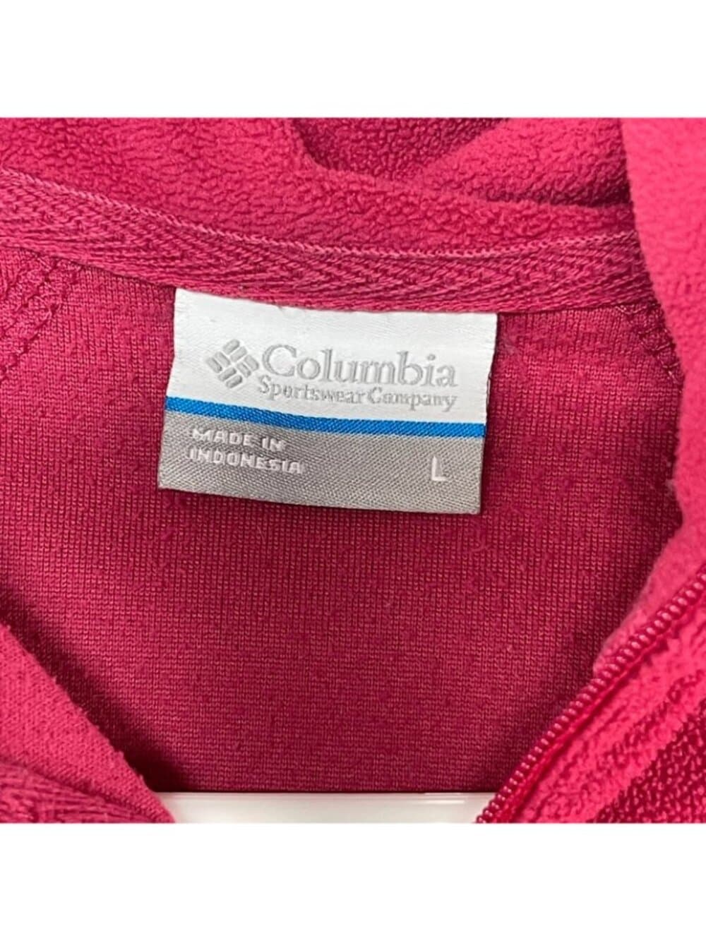Women's Columbia Fleece Quarter Zip Pullover Pink Size Large - Thumbnail 4