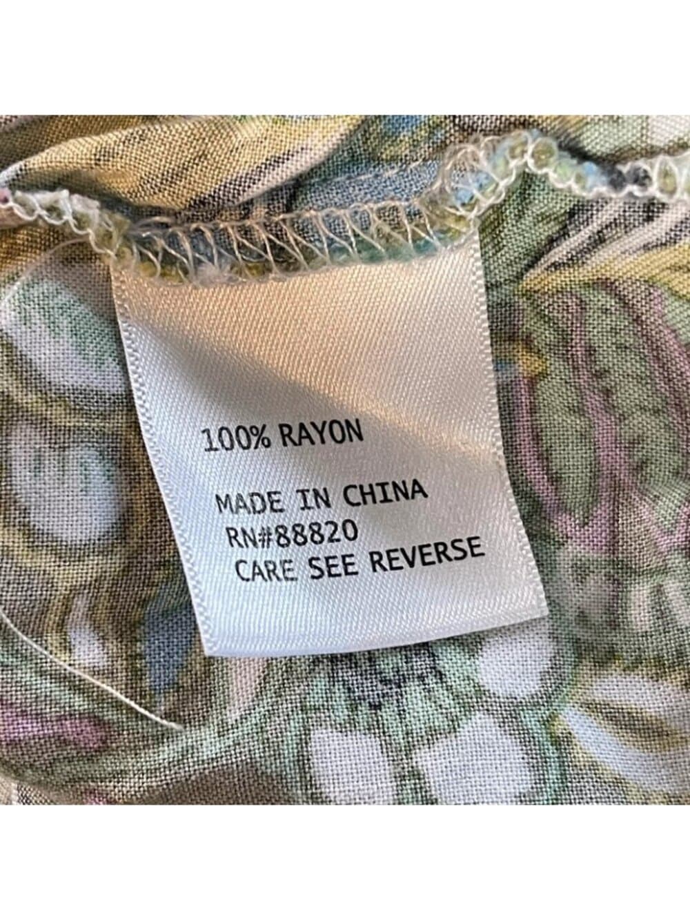 Rachel Roy Women's Plus 1X Paisley Print Flutter Sleeve Blouse Rayon Top - Thumbnail 5