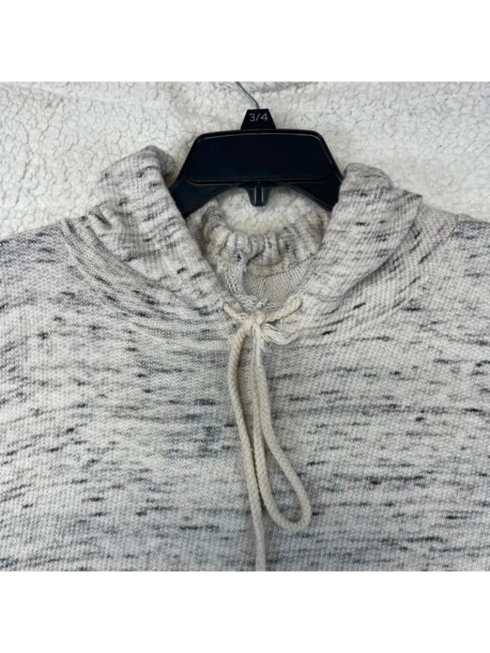 Wonderly Women's Space Dye Sleeveless Hooded Sweatshirt Gray Size XXL - Thumbnail 3