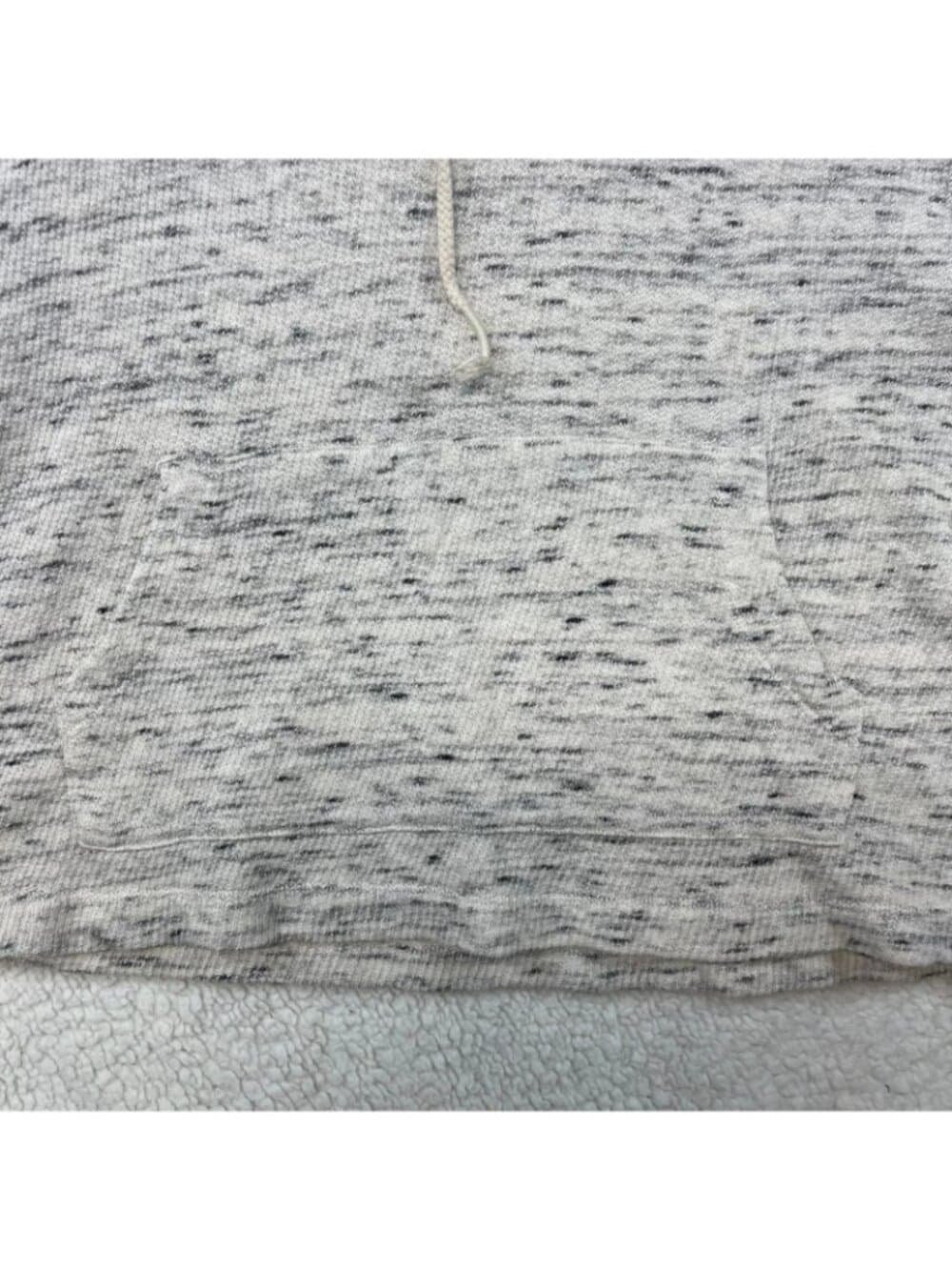 Wonderly Women's Space Dye Sleeveless Hooded Sweatshirt Gray Size XXL - Thumbnail 4