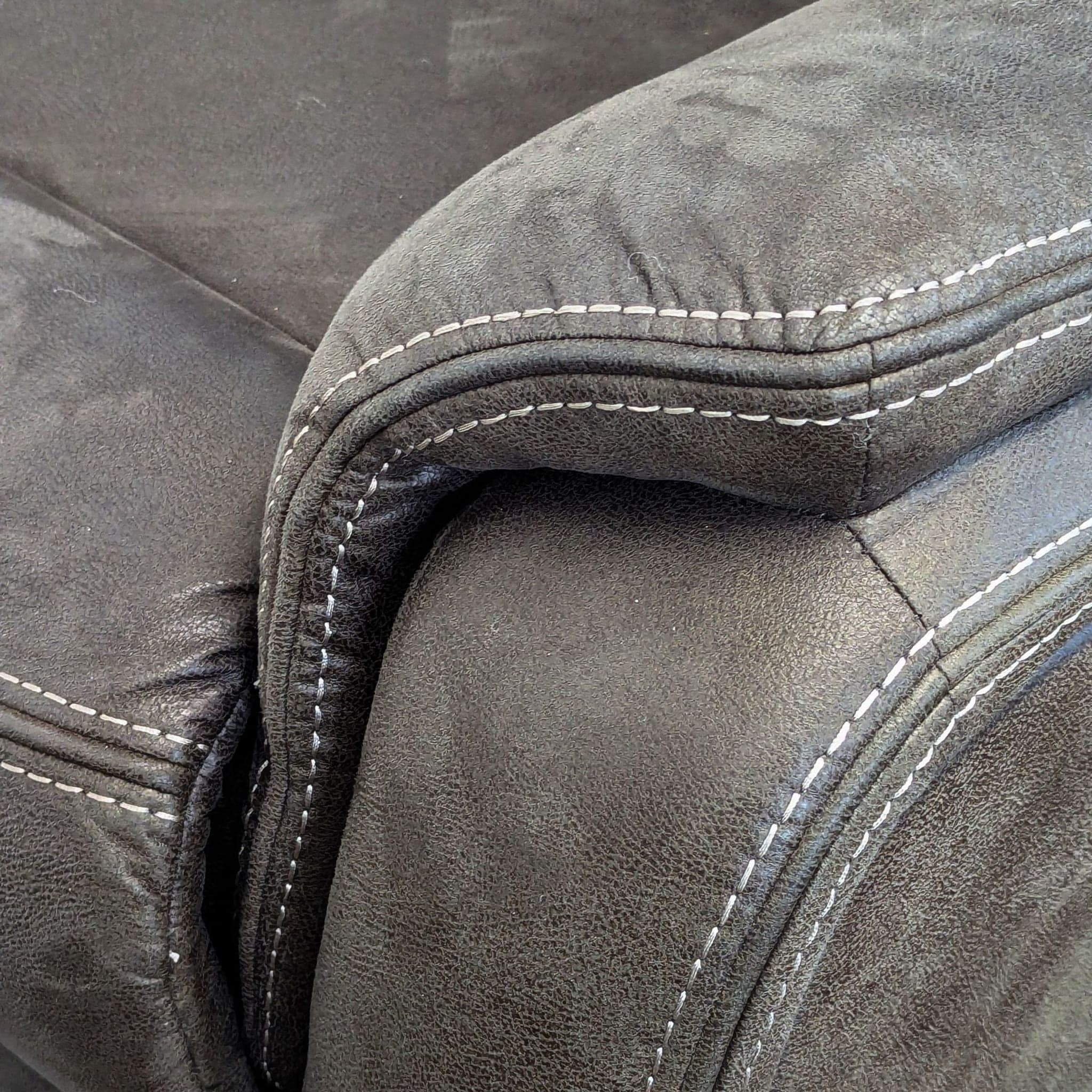 Plush Dark Gray Power Reclining Lounge Chair - Thumbnail 4
