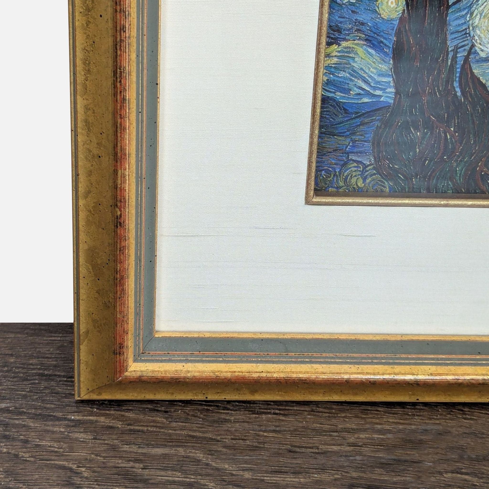 Van Gogh "Starry Night" Framed Art Print – Classic Wall Decor - Thumbnail 3
