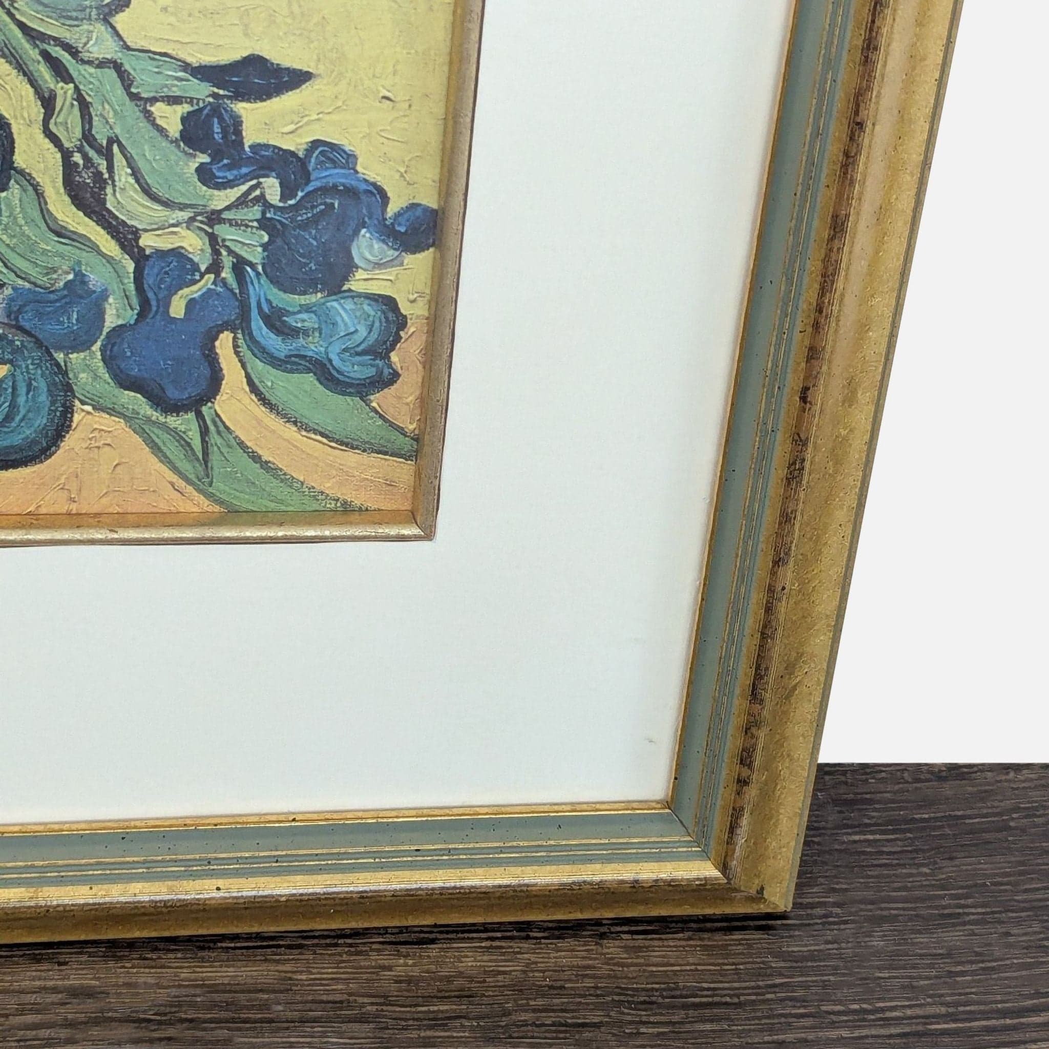 Framed Van Gogh "Irises" Art Print – Gold Frame, Prints & Maps - Thumbnail 2
