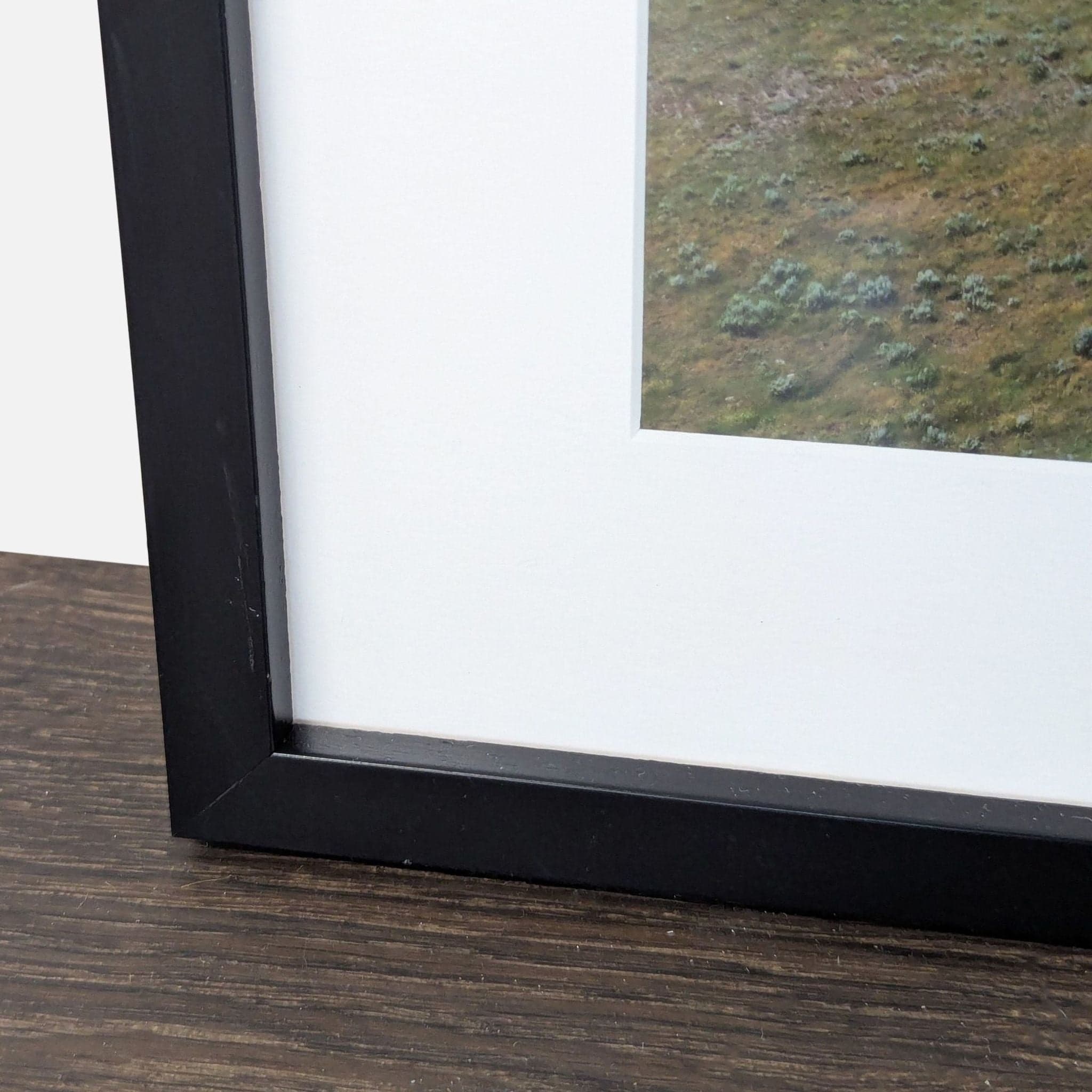 Framed Print of Farmhouse in Open Field Landscape - Thumbnail 3