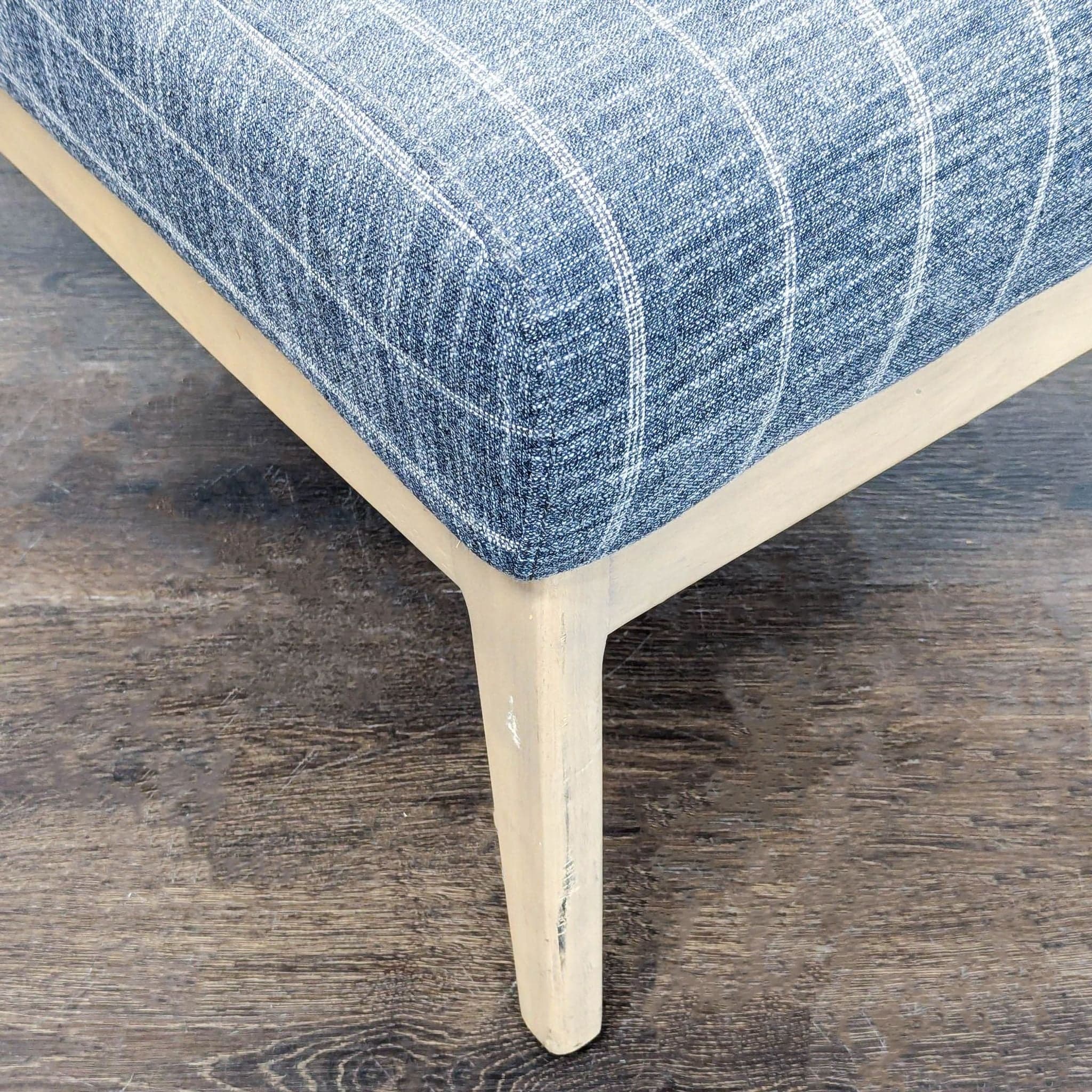 Hearth & Hand with Magnolia for Target Upholstered Slipper Dining Chair – Blue Stripe - Thumbnail 6