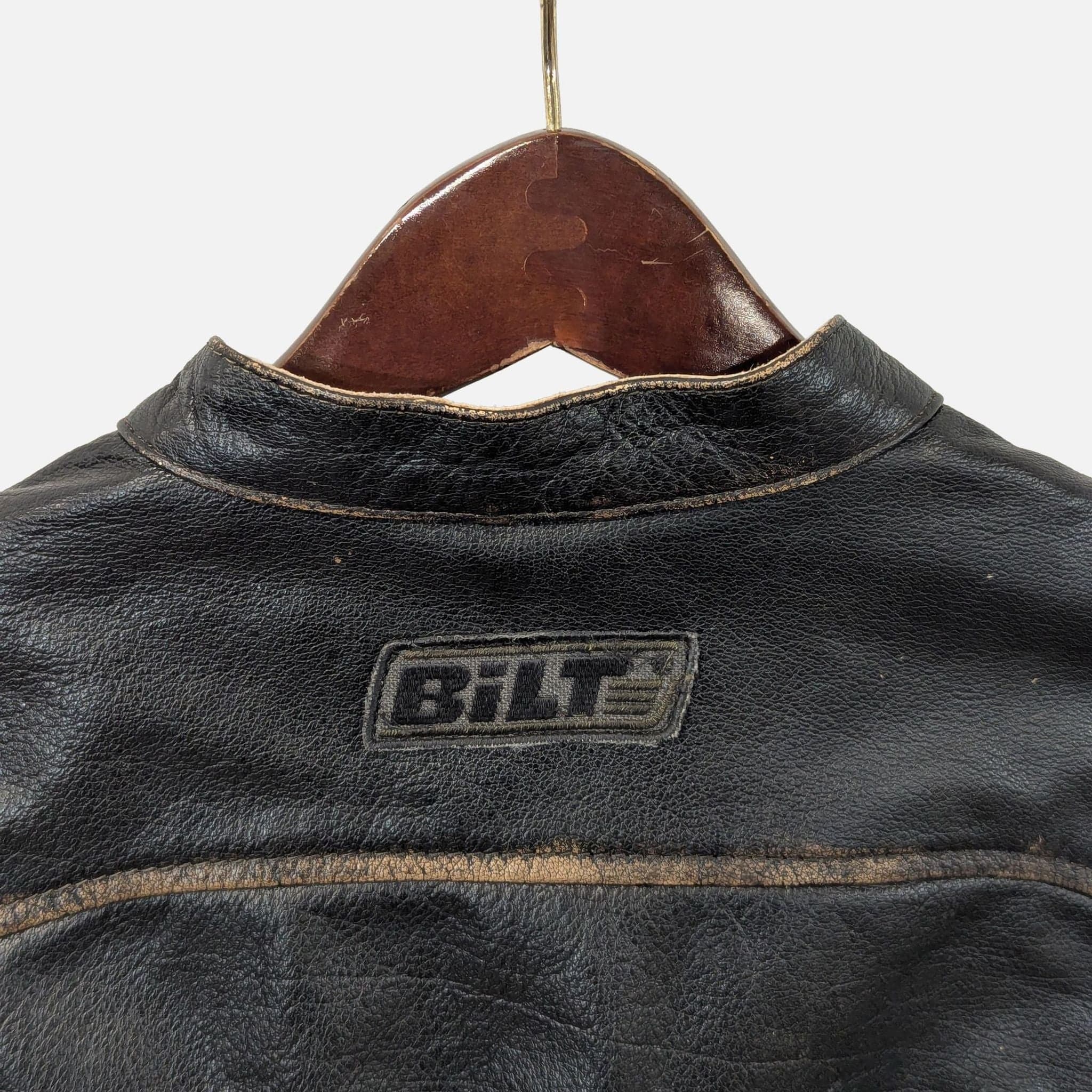 Bilt Black Leather Motorcycle Jacket – Sports & Outdoors Protective Gear - Thumbnail 3