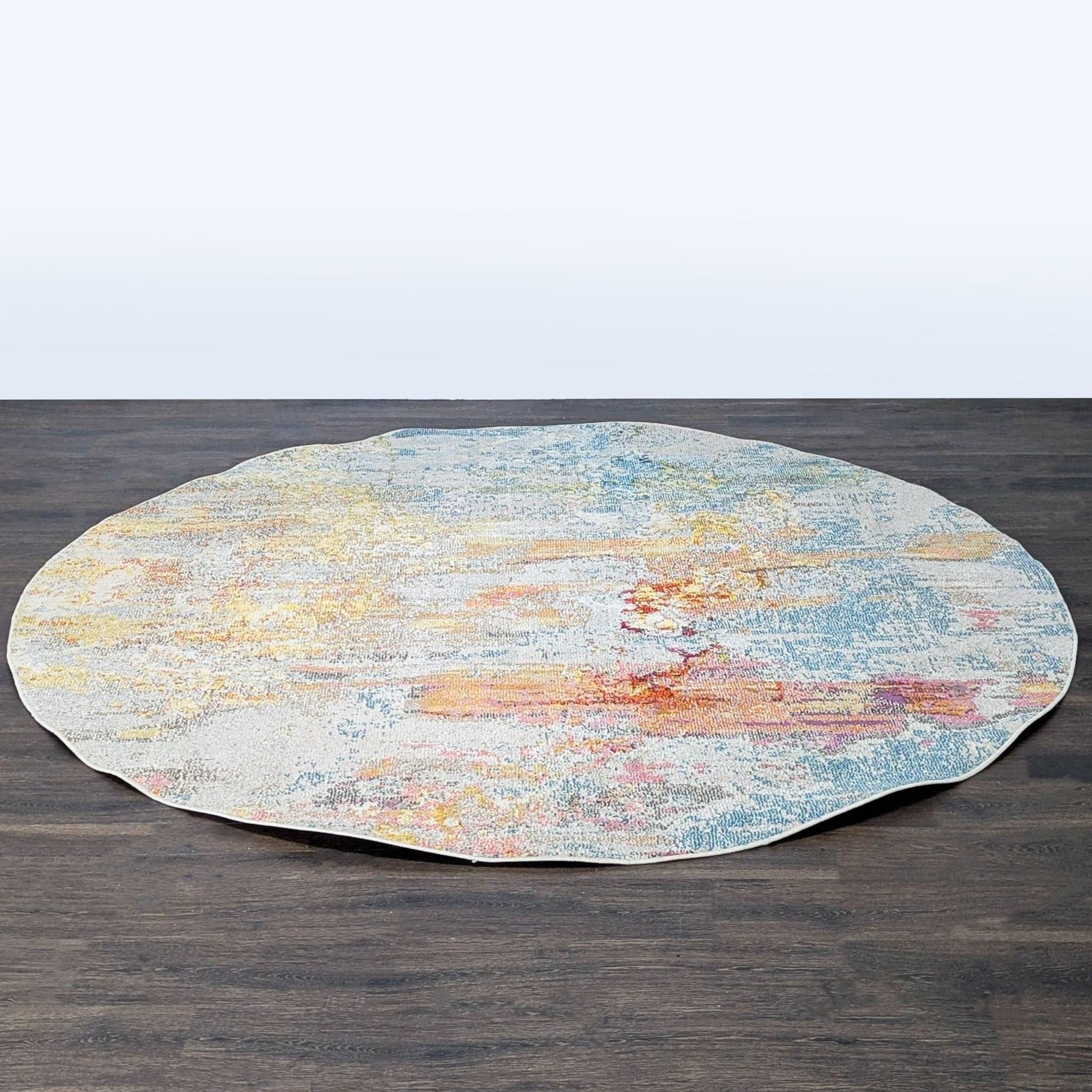 Nourison Abstract Celestial Collection Multicolor Round Rug- 7’10” - Thumbnail 3