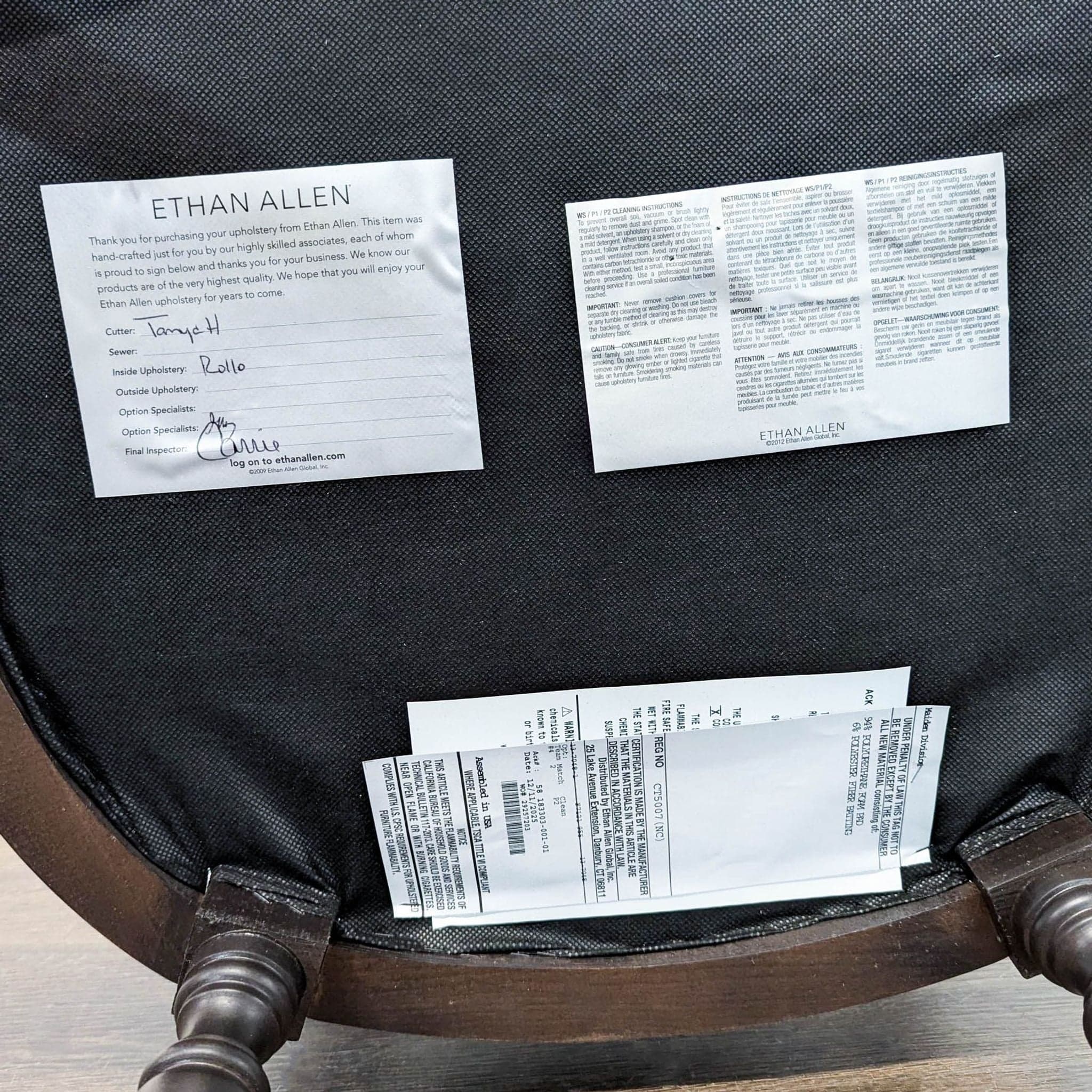 Ethan Allen Chrystiane Dining Side Chair - Thumbnail 12