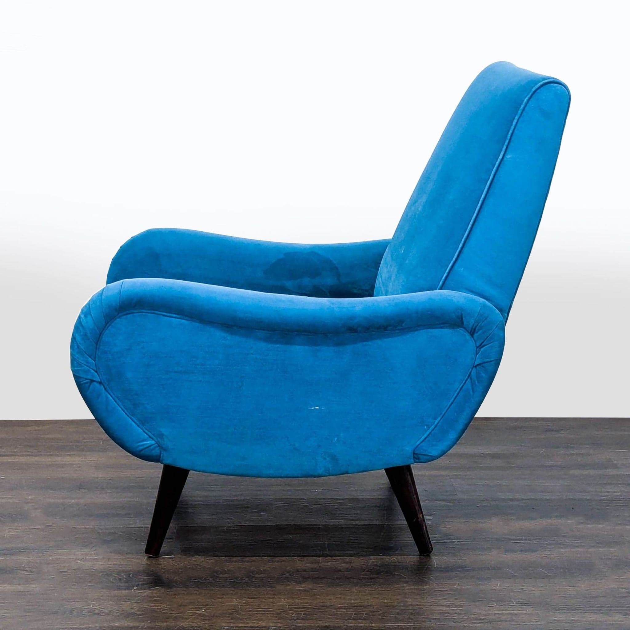 Freestyle Collection Modern Blue Lounge Chair – Stylish and Comfortable Seating - Thumbnail 6
