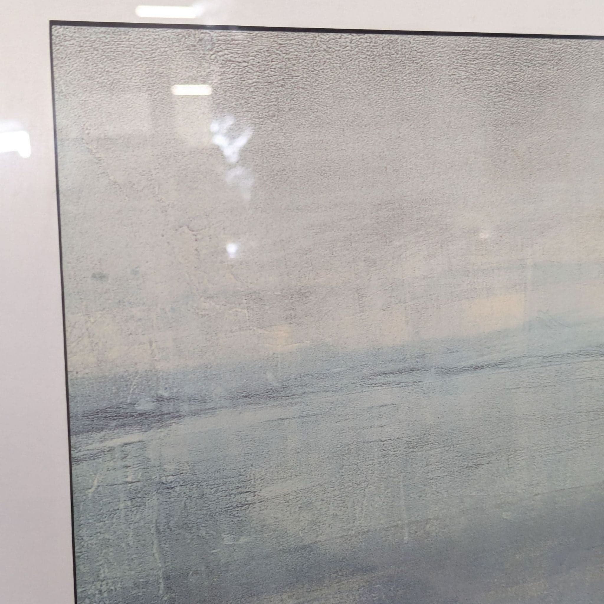 Framed Abstract Landscape Textured Art Print - Modern Wall Decor - Thumbnail 5
