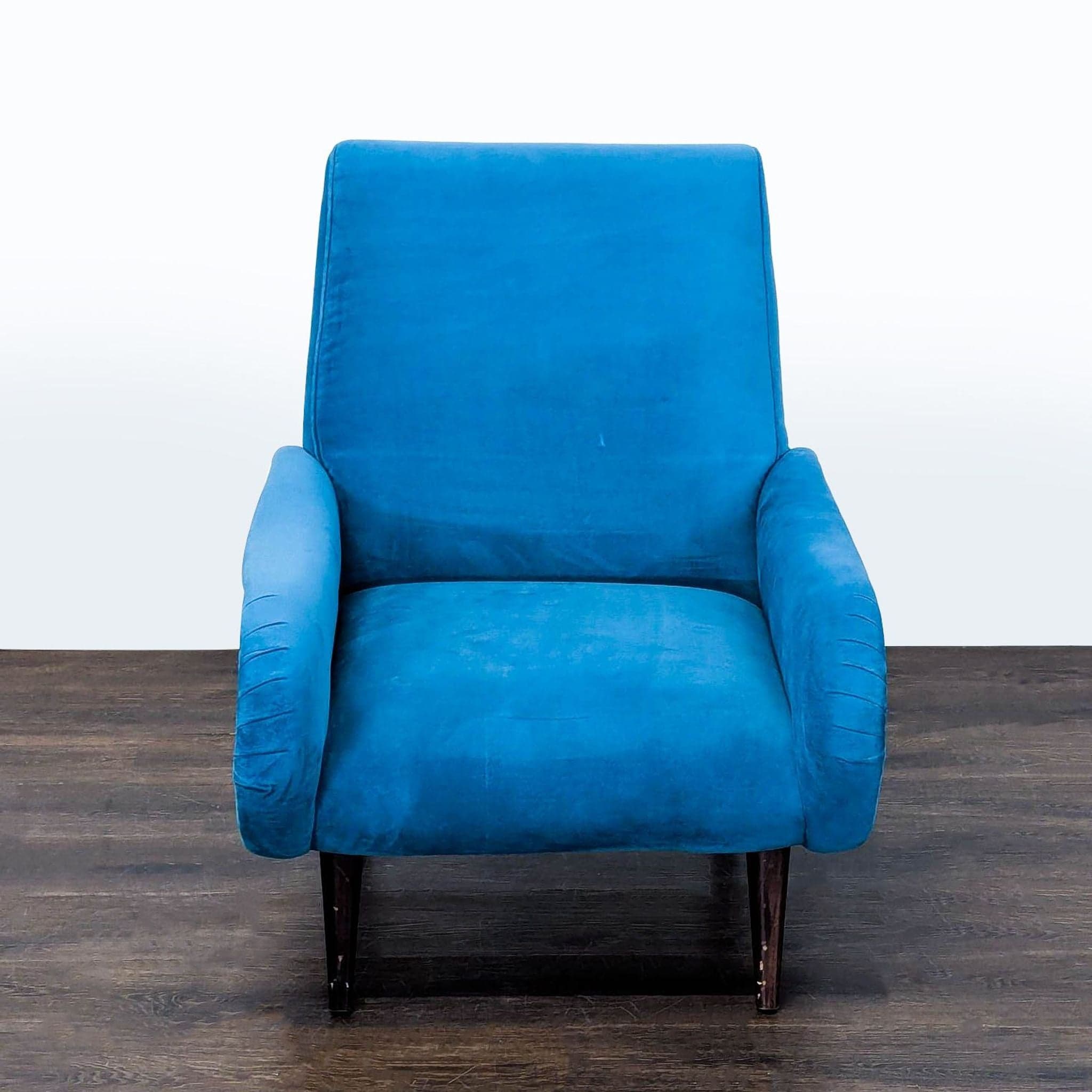 Freestyle Collection Modern Blue Lounge Chair – Stylish and Comfortable Seating - Thumbnail 3
