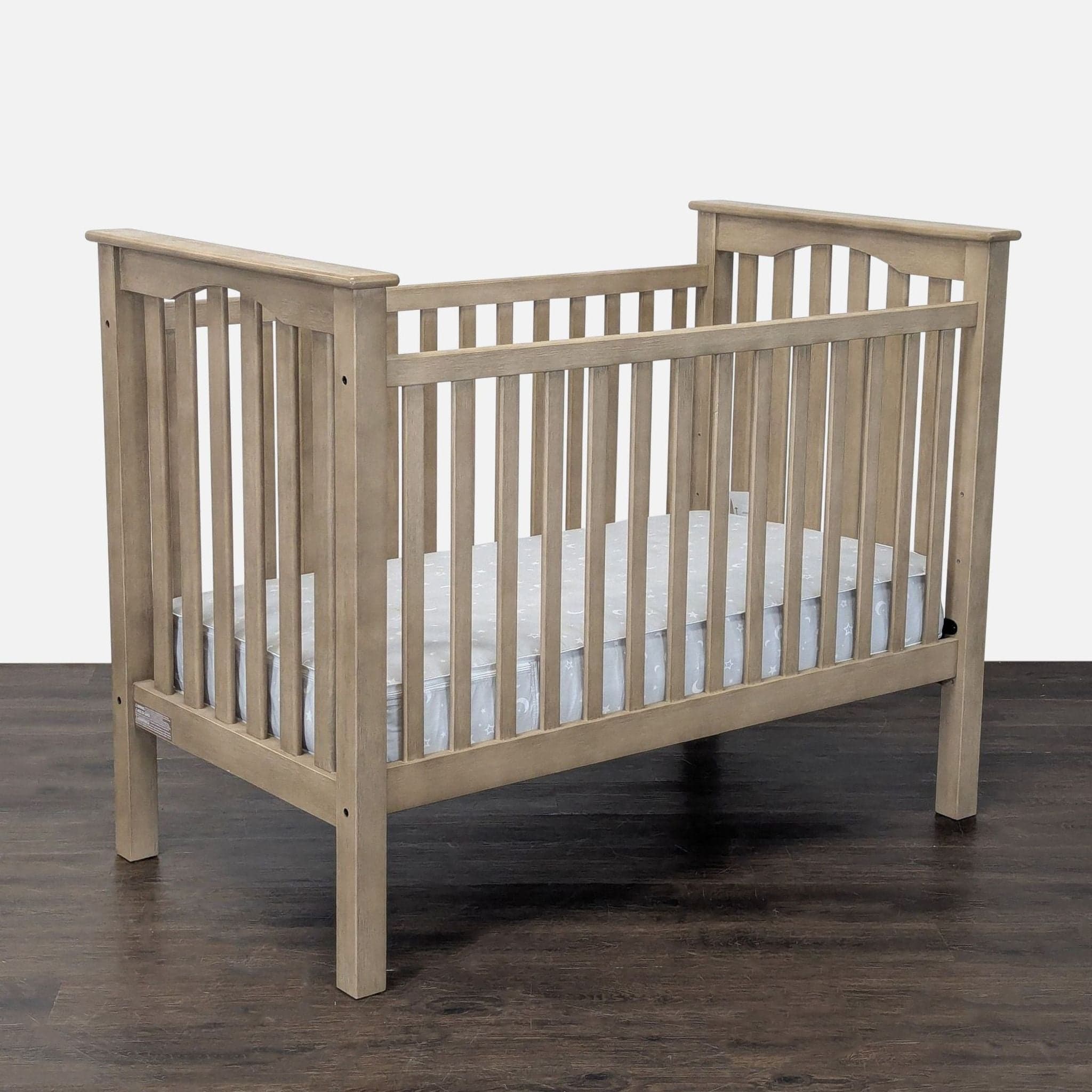 Pottery Barn Kids Classic Kendall Convertible Wood Baby Crib with Lullaby Mattress - Thumbnail 2