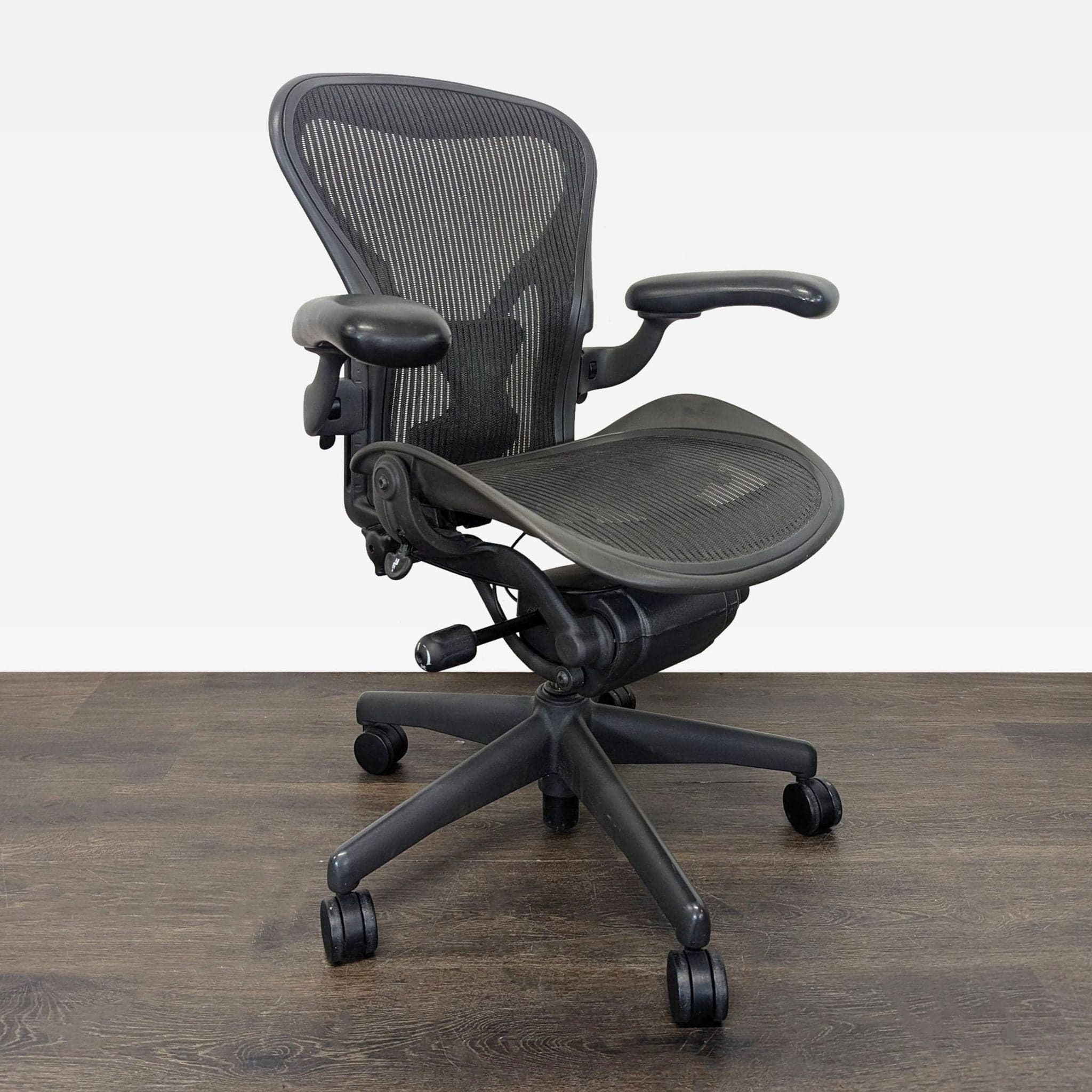 Herman Miller Aeron Size A Ergonomic Office Chair - Black Mesh - Thumbnail 2