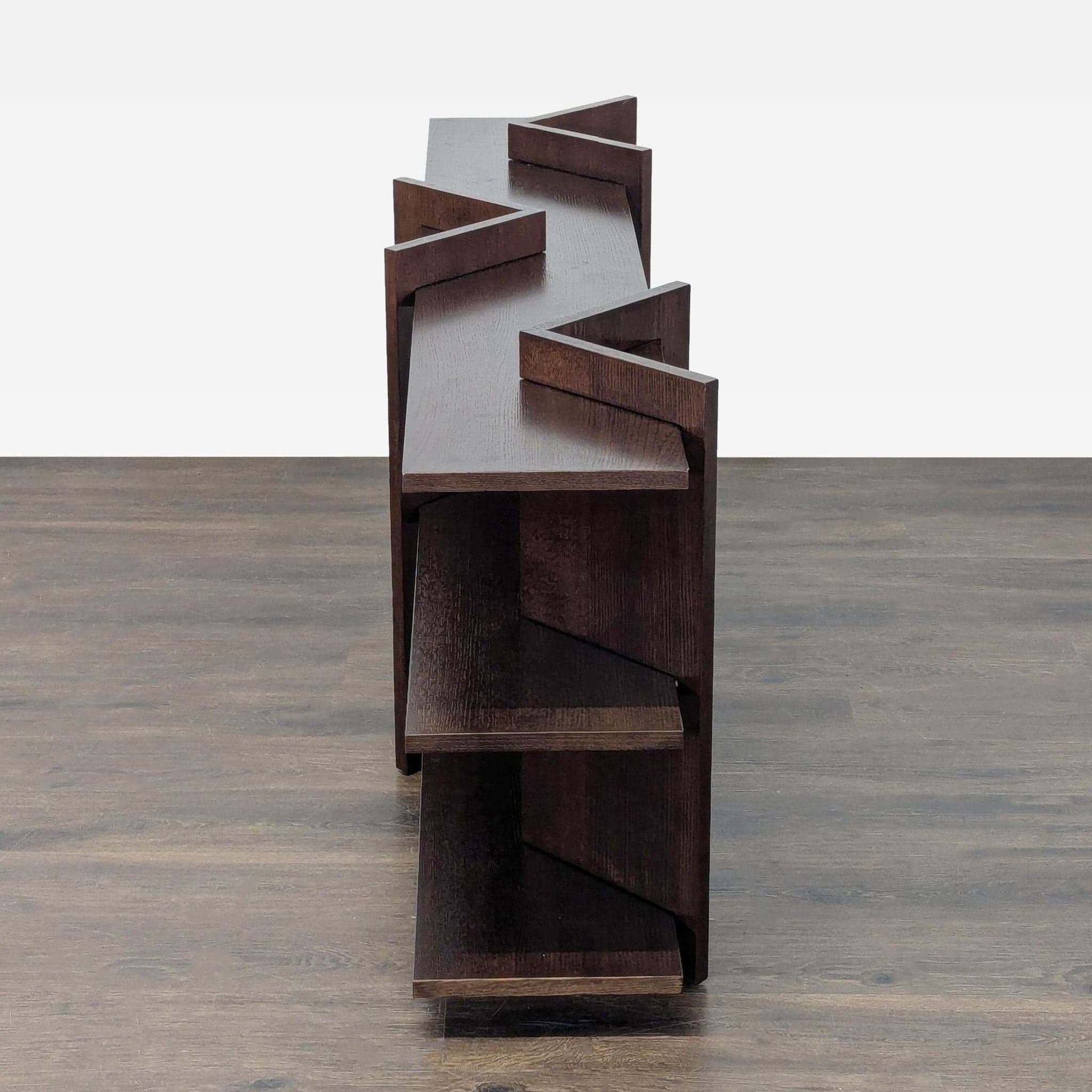 CB2 Sommet Brown Oak Console Table - Thumbnail 3
