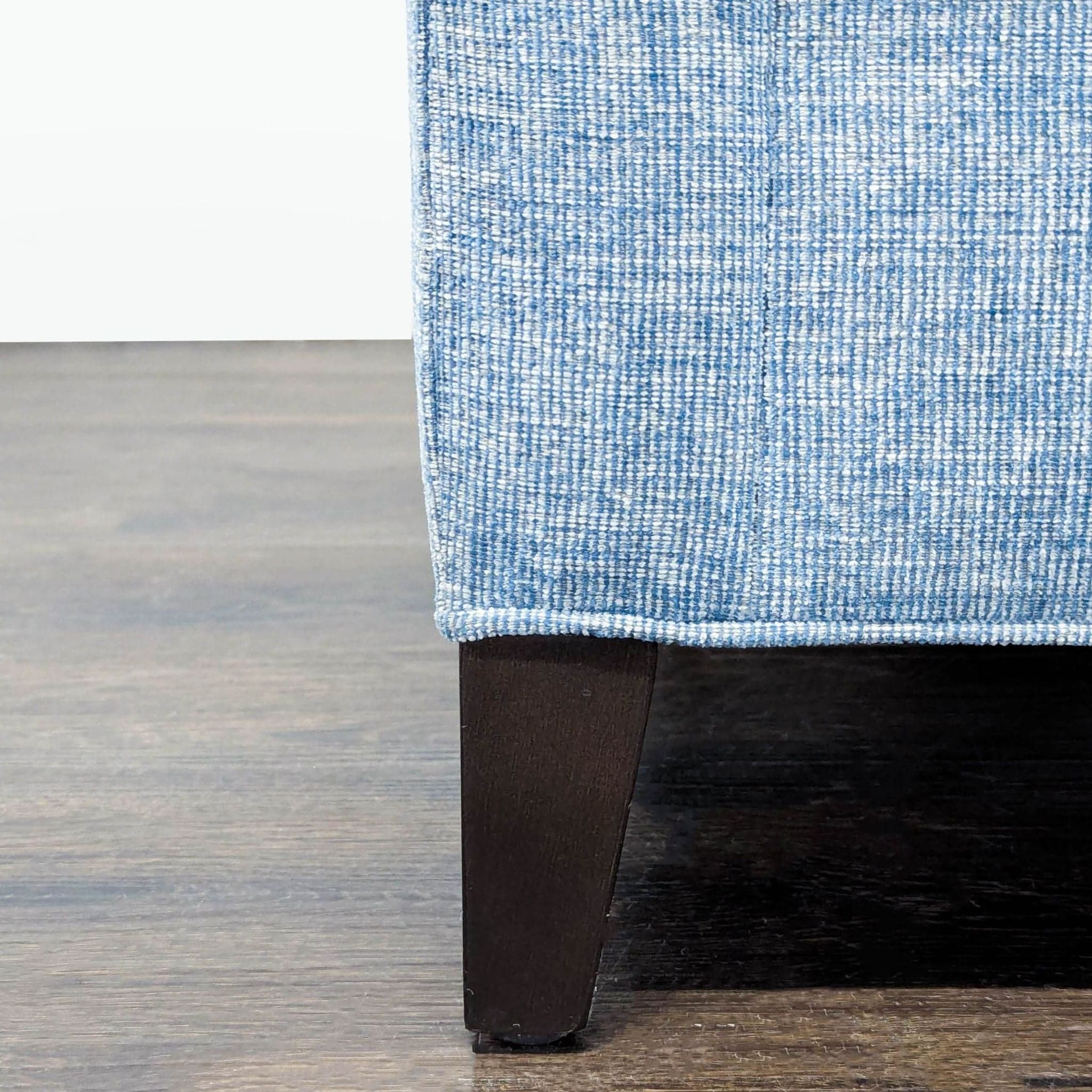Ethan Allen Glen Blue Modern Lounge Chair - Thumbnail 7