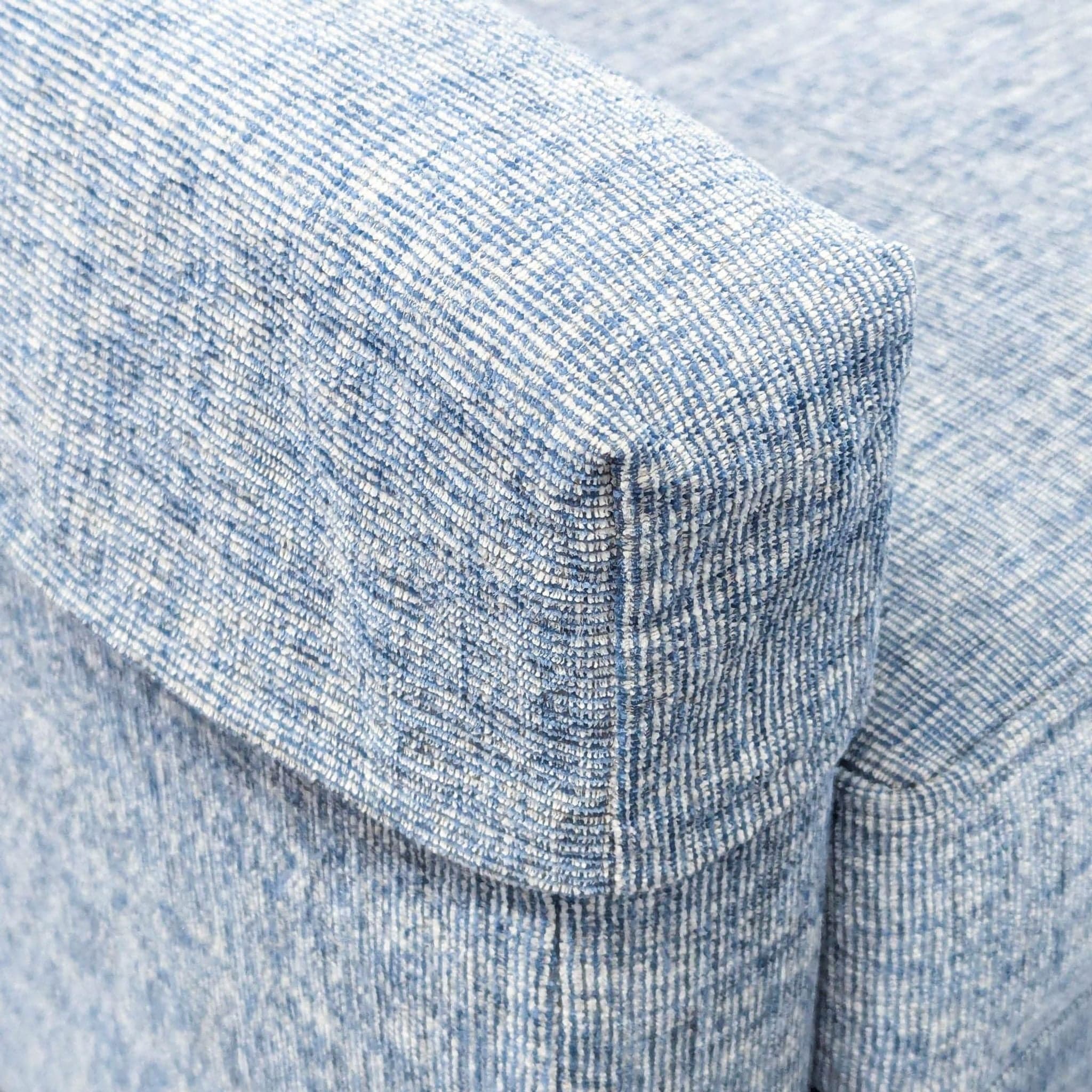 Ethan Allen Glen Blue Modern Lounge Chair - Thumbnail 10
