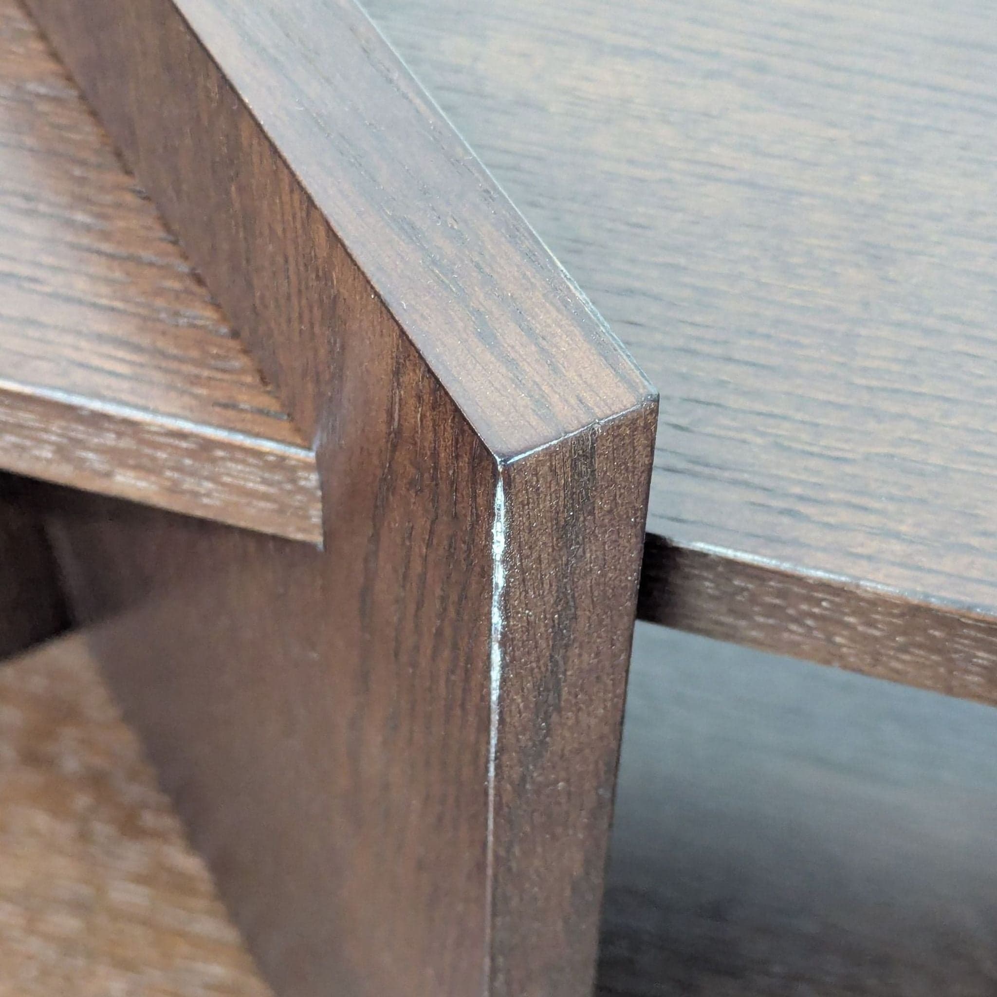 CB2 Sommet Brown Oak Console Table - Thumbnail 5