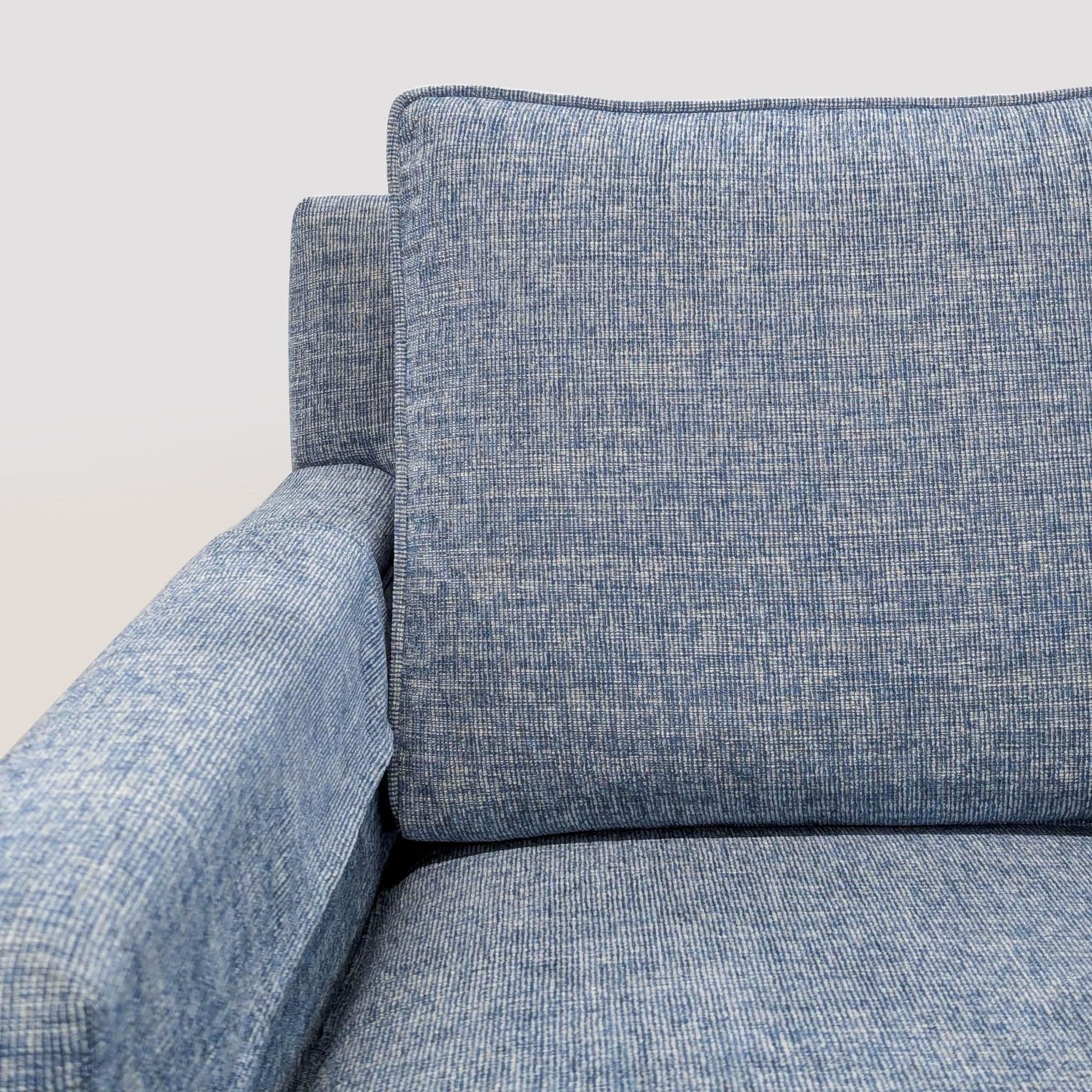 Ethan Allen Glen Blue Modern Lounge Chair - Thumbnail 8