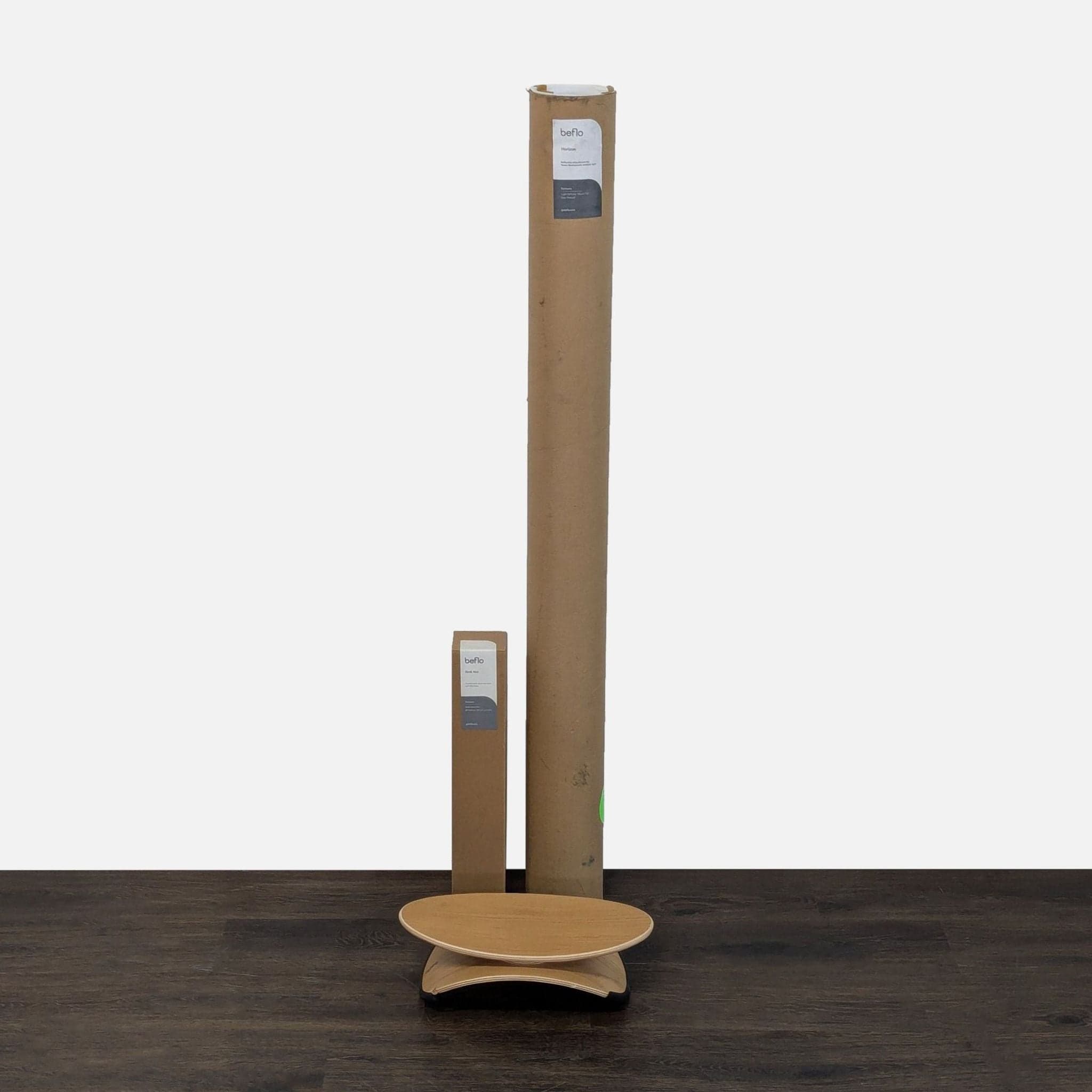 Beflo Modern Desk with Cable Management and Wood Finish - Thumbnail 13