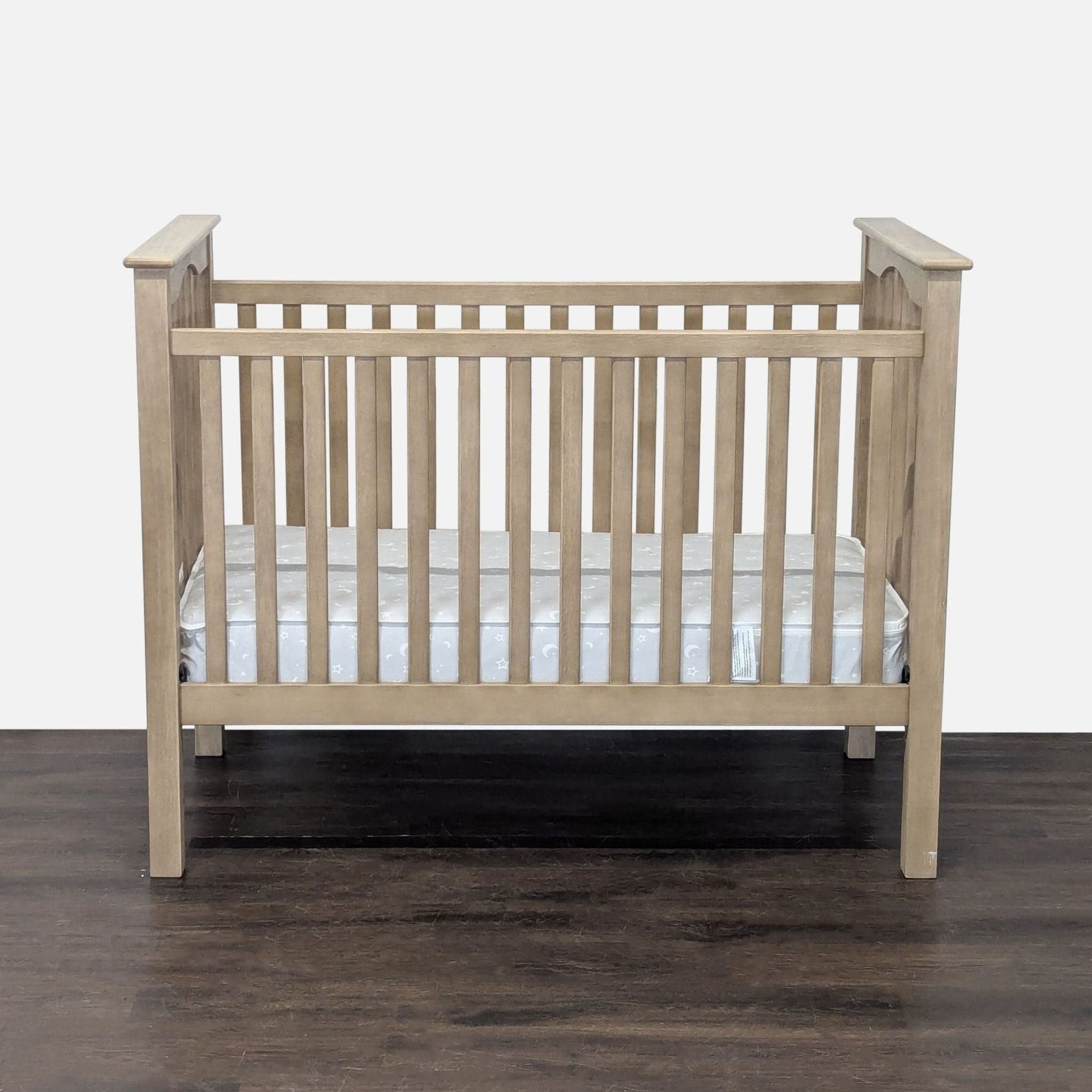 Pottery Barn Kids Classic Kendall Convertible Wood Baby Crib with Lullaby Mattress - Thumbnail 4